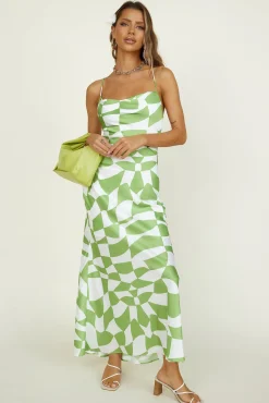 Above It All Maxi Dress Green