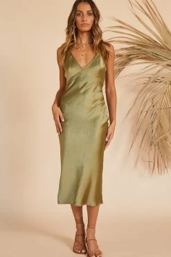 Amaryllis Midi Dress Green