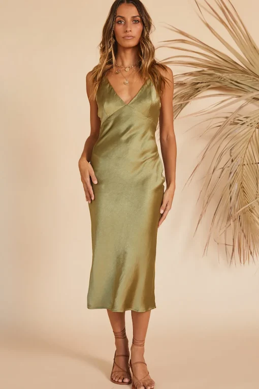 Amaryllis Midi Dress Green