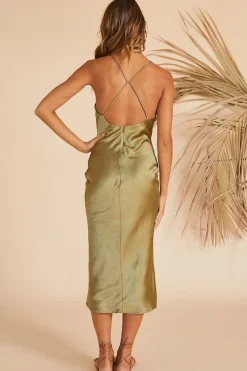 Amaryllis Midi Dress Green