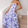 Among The Branches Maxi Dress Blue