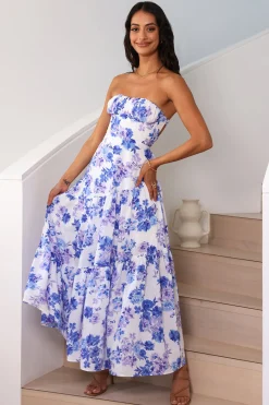 Among The Branches Maxi Dress Blue