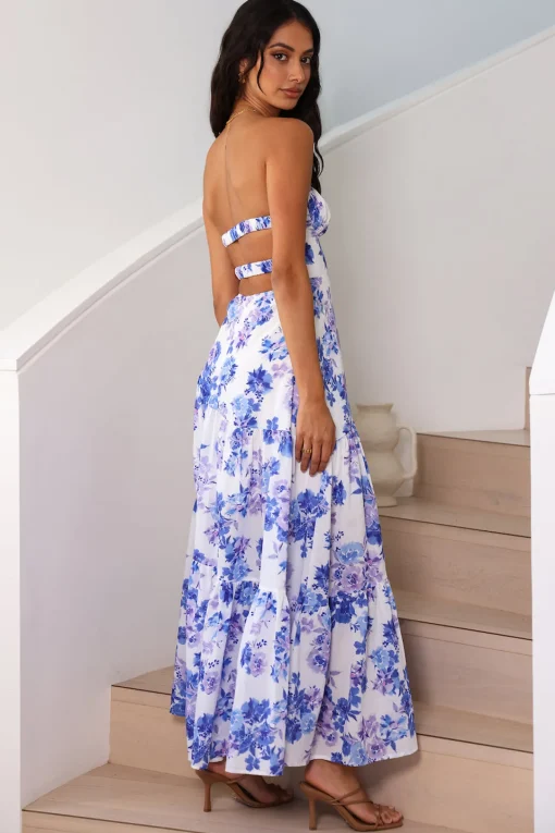Among The Branches Maxi Dress Blue