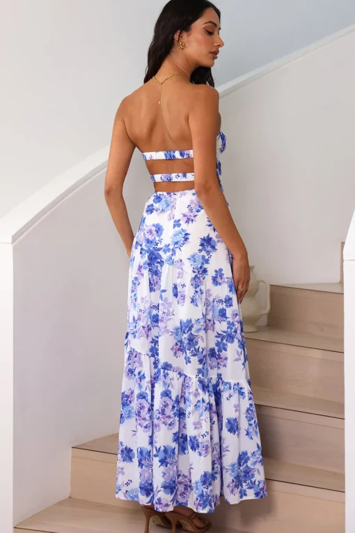 Among The Branches Maxi Dress Blue