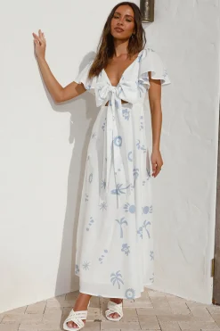 Angel Baby Maxi Dress Blue