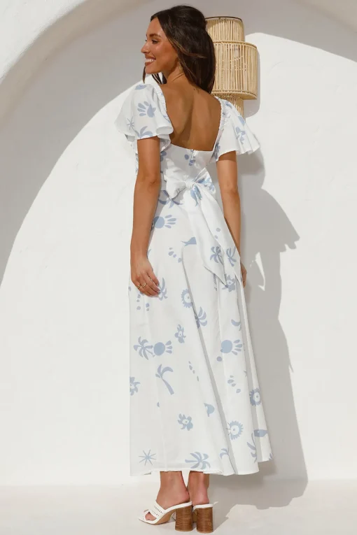 Angel Baby Maxi Dress Blue