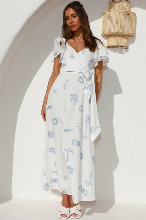 Angel Baby Maxi Dress Blue