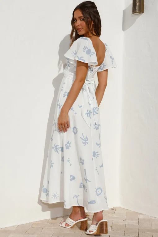 Angel Baby Maxi Dress Blue