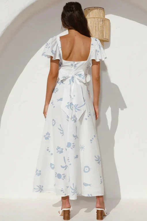 Angel Baby Maxi Dress Blue