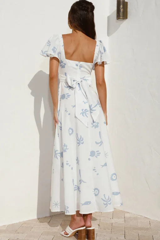 Angel Baby Maxi Dress Blue