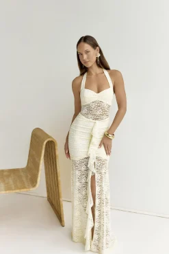 Annika Maxi Dress Lemon