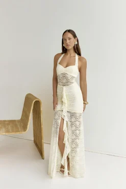 Annika Maxi Dress Lemon