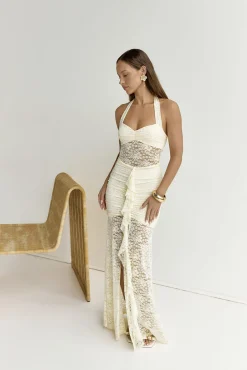 Annika Maxi Dress Lemon