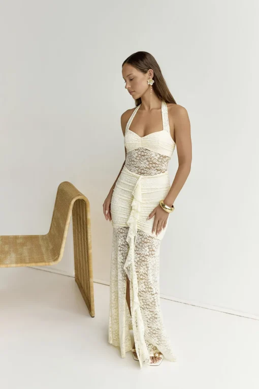 Annika Maxi Dress Lemon