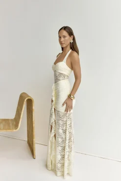 Annika Maxi Dress Lemon
