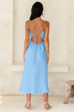 Apple Pie Midi Dress Blue