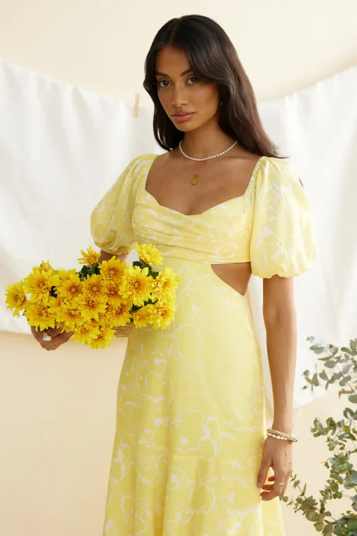 Back From Florence Maxi Dress Yellow