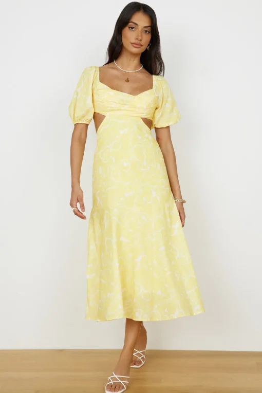 Back From Florence Maxi Dress Yellow