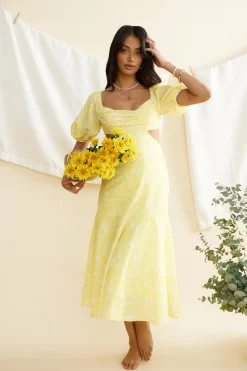 Back From Florence Maxi Dress Yellow