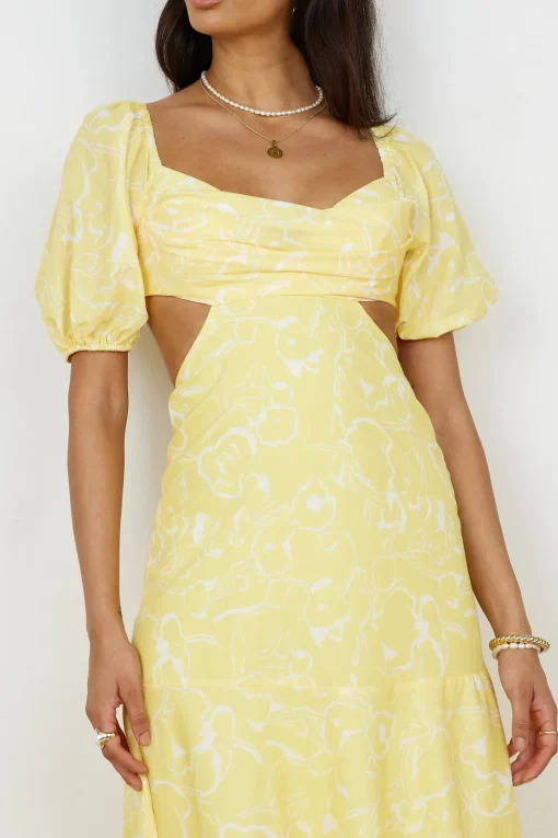 Back From Florence Maxi Dress Yellow