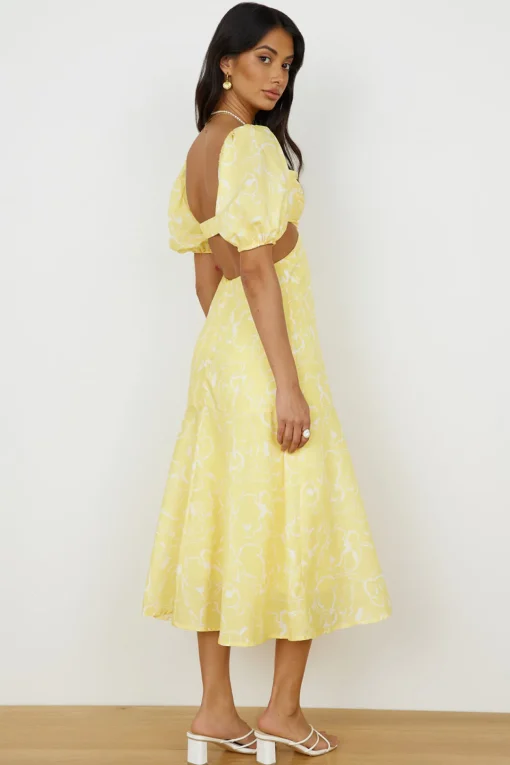 Back From Florence Maxi Dress Yellow