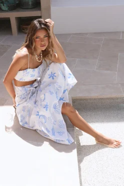 Bahama Crop Top Blue