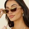 BANBÉ The Georgia Sunglasses Butterscotch Caramel Chrome