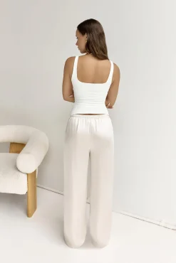 BASE Everyday Staple Singlet Top White
