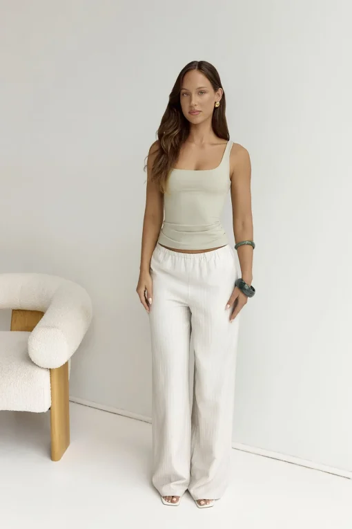 BASE Everyday Staple Singlet Top Sage