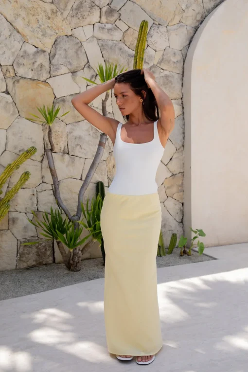 BASE Everyday Staple Singlet Top White
