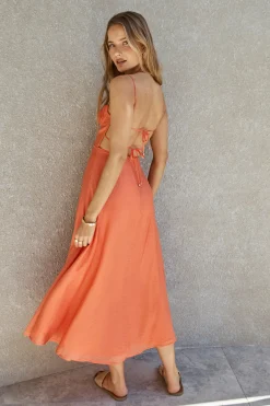 Best Dressed Maxi Dress Orange