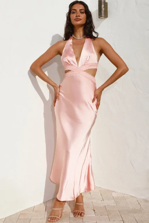 Between Us Maxi Dress Peach