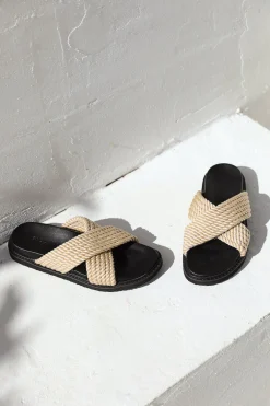 BILLINI ZIRA SANDALS BLACK ROPE