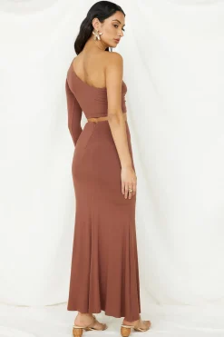 Birds Are Singing Crop Top Brown