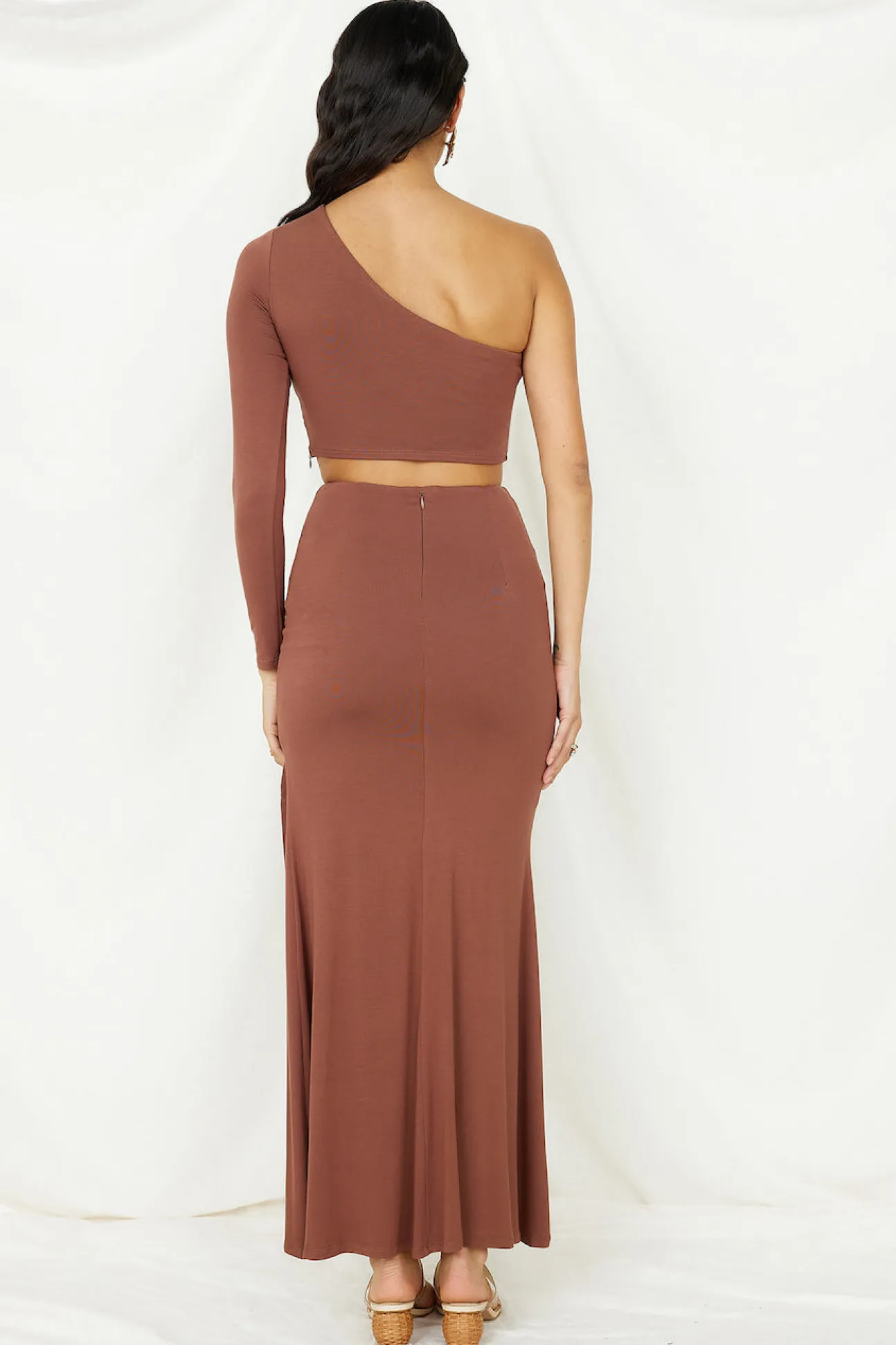 Birds Are Singing Crop Top Brown