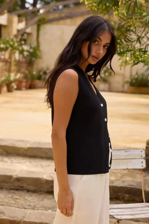 Blair Vest Top Black