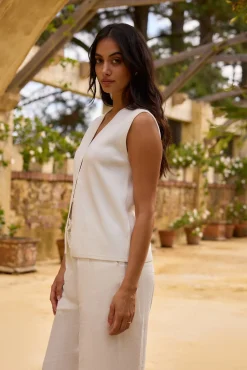 Blair Vest Top White