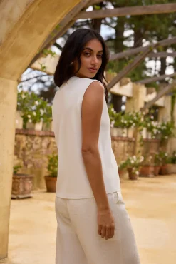 Blair Vest Top White