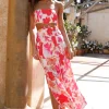 Blissful Strapless Maxi Dress Red