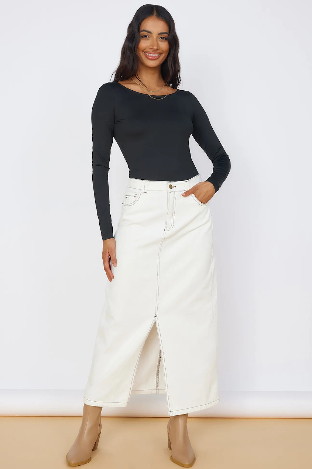 Blooming Beauty Bodysuit Black