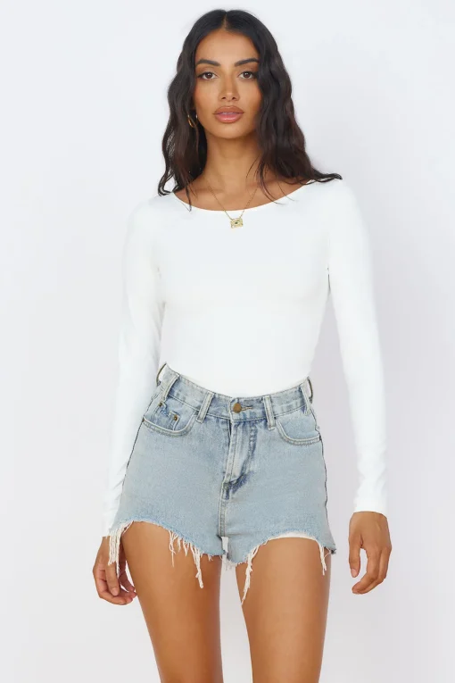 Blooming Beauty Bodysuit White