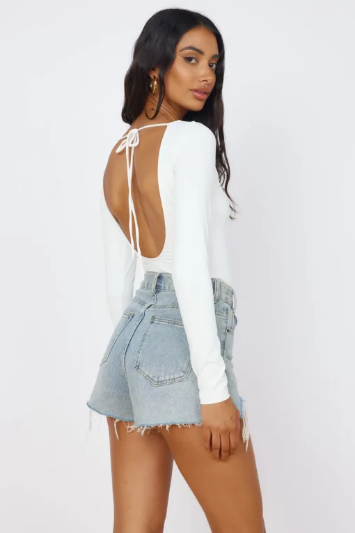 Blooming Beauty Bodysuit White