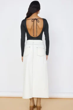 Blooming Beauty Bodysuit Black