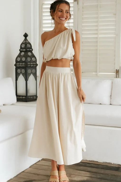 Bomi Crop Top Beige