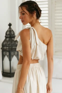 Bomi Crop Top Beige