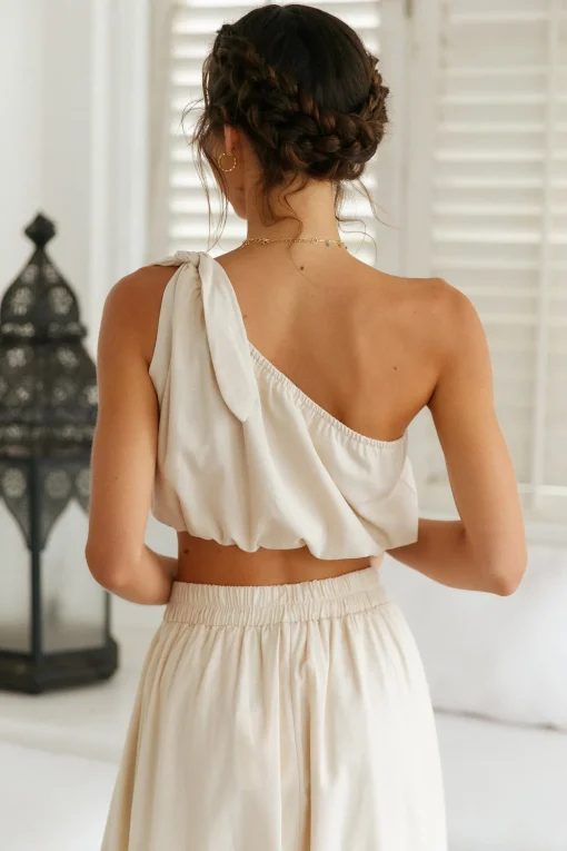 Bomi Crop Top Beige