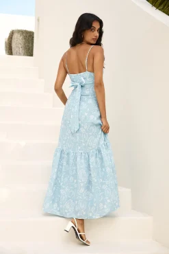 Bright Skies Maxi Dress Blue