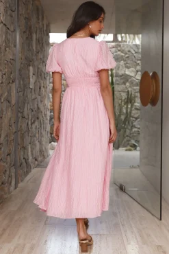 Busy Bee Maxi Dress Pink