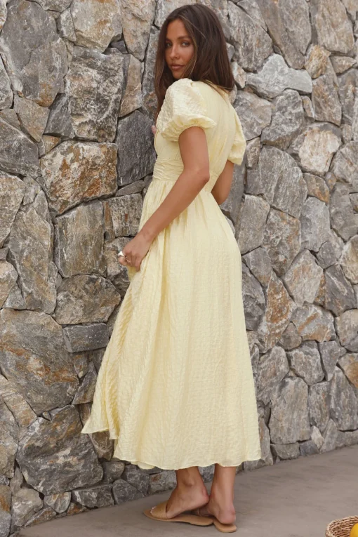 Busy Bee Maxi Dress Yellow