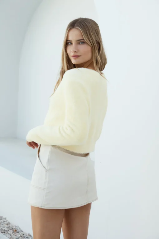 By The Fire Cardigan Yellow